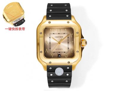 THB Factory Cartier Santos Middle East Version Tape Rose Gold Steel Case Diameter 39.8mm Cartier Watch price list